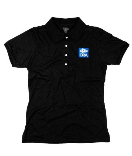 Women's Black Polo